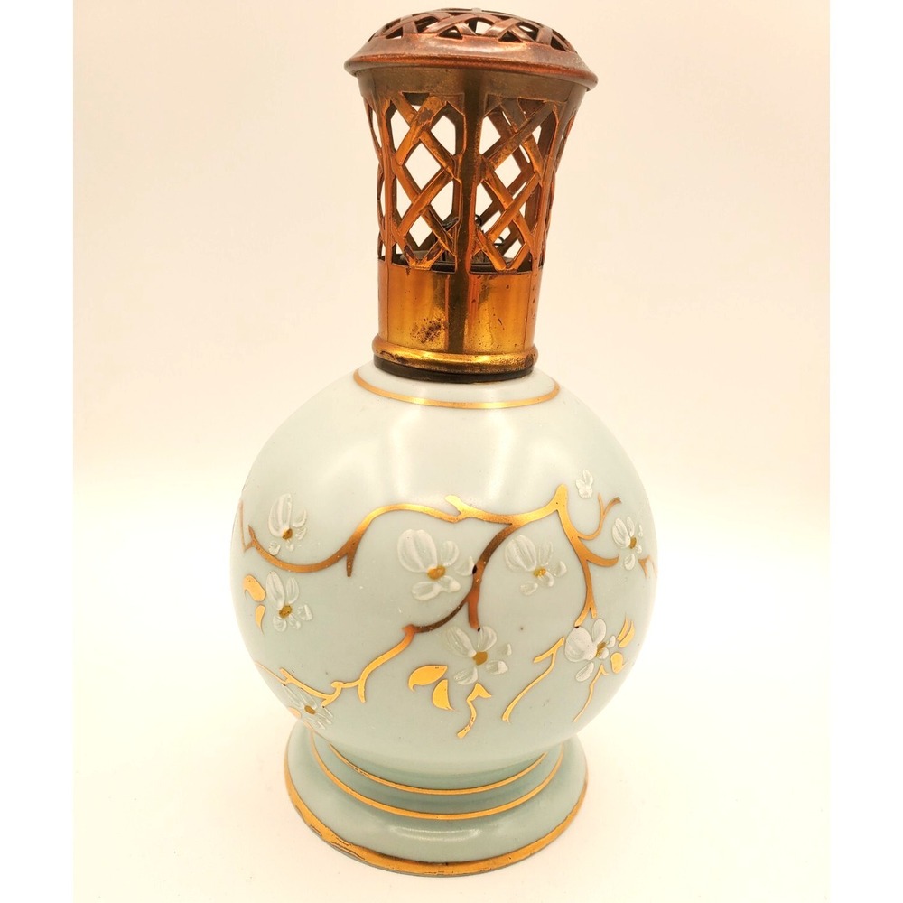 7" Limoges Fragrance Diffuser Lamp Pretty Pale Robin's Egg Blue